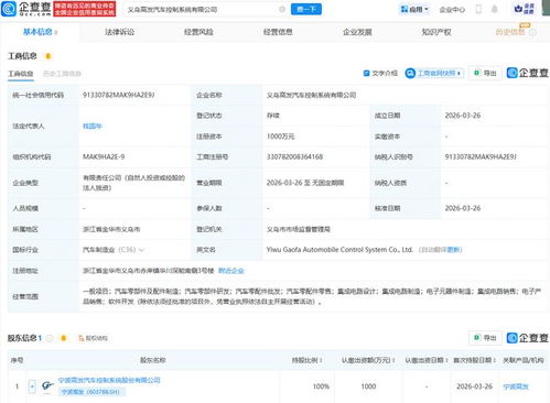 宁波高发战略布局再落一子，投资成立汽车控制系统公司加码智能网联